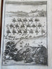 17th Century Military Encampments & Battles Pike Squares 1683 Mallet lot x 8