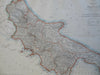 Kingdom of Naples Abruzzo Bari Taranto Salerno Capua c. 1856-72 Weller map
