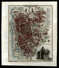 Liverpool Merseyside England United Kingdom St Paul's Church 1807 city plan map