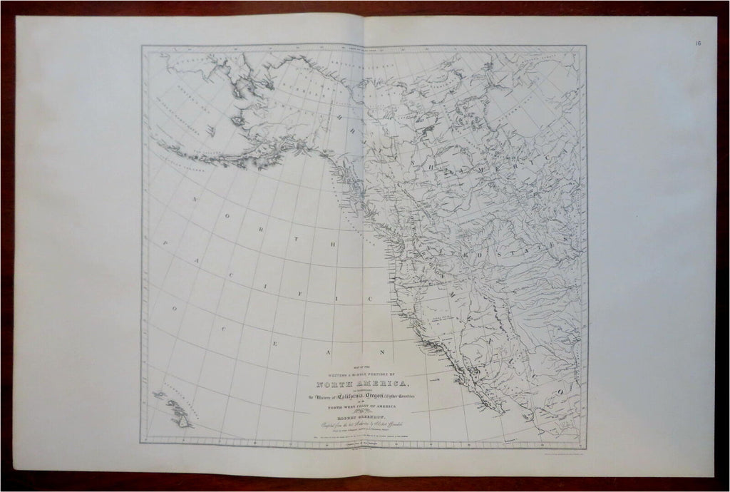 Alaska Hawaii California Oregon British Columbia 1903 Hoen Greenhow map