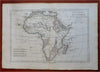 Africa European Colonies Guinea Congo Egypt Mozambique 1780 Bonne engraved map