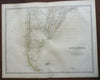 South America Southern Portion Argentina Chile Falklands 1868 Johnston map
