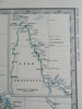 Eastern Australia New South Wales Queensland 1865 Johnston large folio map