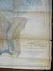 Geological Map of Iowa Minnesota & Wisconsin Coal Field 1851 huge scarce