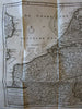 Holland Netherlands Nederland 1738 Tirion folio XII Provinces antique map