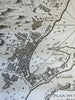 Messina Sicily detailed city plan military fortifications 1760 Bellin map