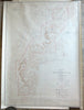 Bryce Canyon National Park Utah 1947 huge topographical chart