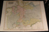 Germany North of Mainz Brandenburg Bremen 1817 antique engraved hand color map