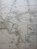 Northwest Africa Senegambia Guinea Liberia 1853 Weiland Kiepert huge antique map