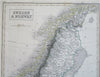 Sweden & Norway Scandinavia Stockholm Oslo Trondheim 1844 Hall & Black map