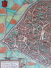 Valenciennes Belgium Northern France c.1580 Braun & Hogenberg large city plan