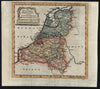 Netherlands Seven United Provinces Austrian Dutch c.1770-85 T. Jefferys old map