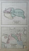 Ancient Geographers Ptolemy Strabo Eratosthenes 1855 Philip Historical map