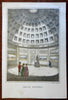 Grand Rotunda United States Capital Building women Tourism 1845 lithograph print