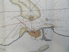 Vera Cruz Mexico Nautical Survey Coastal Chart 1827 Blunt detailed map
