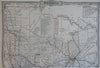 Minnesota Twin Cities Minneapolis St. Paul Duluth c. 1880's-90 Cram large map