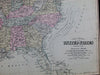 United State Alaska Territory westward migration railroads 1879 Gray old map