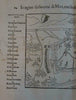 Meti France fortified battle map panorama 1590's Munster old wood cut city plan