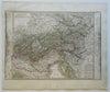 Austria Hapsburg Empire Italy Lombardy Venice Vienna 1855 Berghaus detailed map