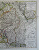 Rhine River Bodensee to Cologne Baden Wrttemberg 1855 Stulpnagel detailed map