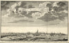 Strasbourg France c.1725-40 van der Aa fine detailed Panorama prospect city view