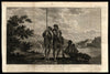 Natives of New Zealand 1799 Allart old engraved ethnic view