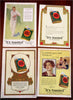 Lucky Strike Cigarette Ads c. 1925-35 Lot x 14 color advertisements tennis fun