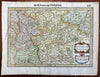 Westphalia Holy Roman Empire Germany 1638 Mercator miniature map