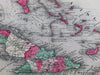 West Indies Bermuda Jamaica Caribbean St. Domingo Puerto Rico c.1865 antique map