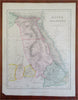 East Africa Egypt Nubia Abyssinia Red Sea Cairo c. 1850-8 Archer engraved map