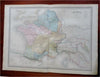 Gaul Ancient France Roman Provinces 1859 Dufour engraved historical map
