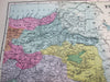 Armenia Turkey in Asia Syria Aleppo Jordan Arabia Kurdistan 1880 old color map