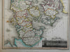 Kingdom of Denmark Fyn Jutland Sjaelland Copenhagen 1830 Wyld decorative map