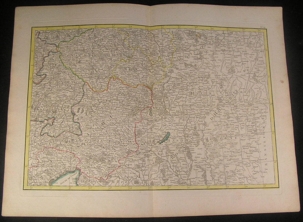 Austria Kingdom Bohemia Bavaria Germany 1778 Rizzi Zannoni antique color map