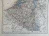 Low Countries Netherland Belgium Luxemburg 1873 Ravenstein map