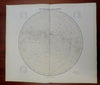 Northern Night Sky Constellations Milky Way 1885 Flemming detailed map