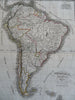 South America Brazil Peru Colombia Venezuela Chile Argentina 1834 Lorrain map