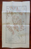 Alaskan Glaciers Brady & Muir Glaciers Cross Sound 1899 Johnston detailed map