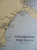 York Harbor & York Beach York County Maine Hotel Bartlett 1893 Stuart map