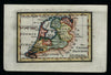 The United Provinces Netherlands Nederland 1798 J.T. Scott map Wheat & Brun #837