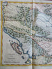 Macedonia & Thessaly Liberator's Civil War Roman Empire Augustus 1783 Bell map