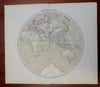 Eastern Hemisphere Africa Europe Asia Oceania 1885 Flemming detailed map