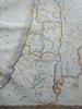 Holy Land Palestine Israel Twelve Tribes Dead Sea Jerusalem 1846 scarce map