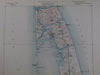 Cape Cod Wellfleet Dennis Orleans Eastham Massachusetts 1890 old US coastal map