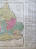 England and Wales United Kingdom London Cardiff 1821 Carey historical info map