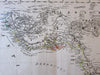 West Africa detauiled Guinea coast Congo Donga Mts. c.1850 detailed German map