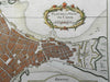 Cadiz Spain Detailed City Plan Military Fortifications 1760 Bellin map