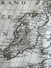 British Isles Ireland United Kingdom England Scotland Wales 1715 Sanson map