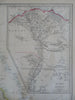 Egypt Nubia Abyssinia Nile Delta Red Sea Cairo Alexandria c. 1856-72 Weller map