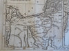 World of the Bible Holy Land Egypt Chaldea Sinai Desert c. 1815 engraved map